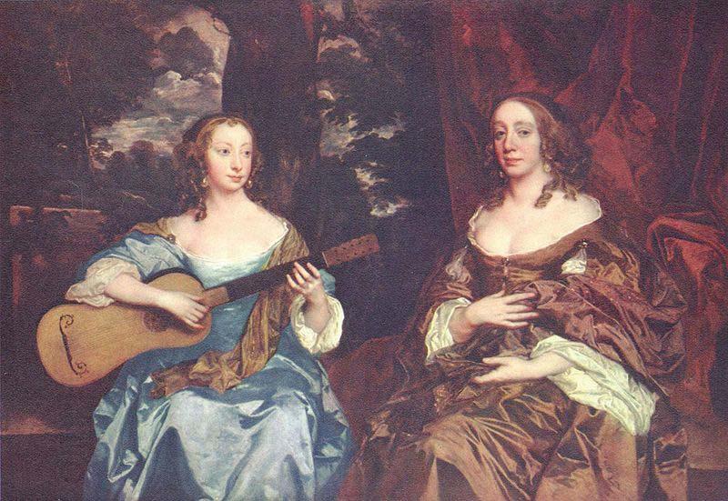 Sir Peter Lely Two ladies from the Lake family, China oil painting art